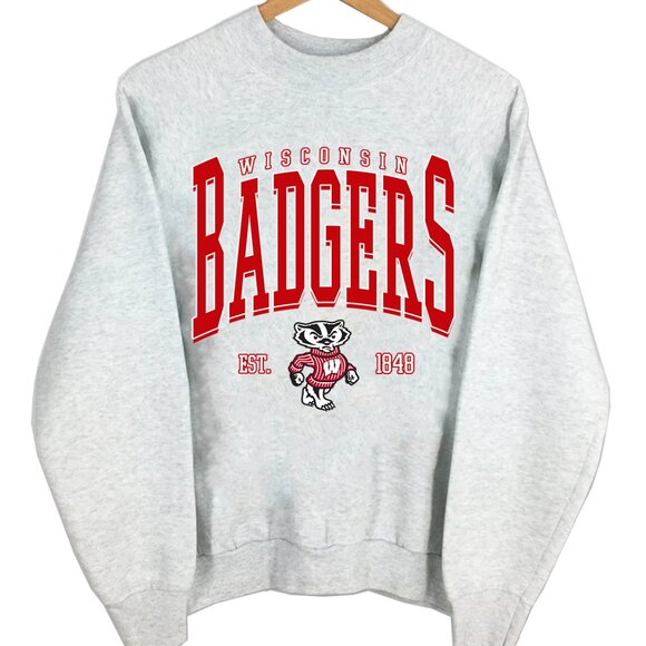 Wisconsin Badgers 1848 Sweatshirt Wisconsin Badgers NCAA Shirt Sweater - Picture 2 of 3
